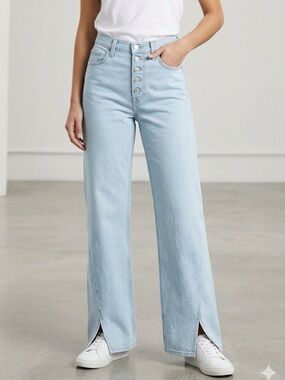 Levi's Jeans 94 Baggy Twisted Women's Size 29 x 31 Blue Wide Leg Button Fly NWT